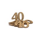 40 Års Bordkonfetti Guld