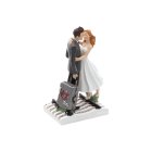 Rejsende Brudepar Kagefigur