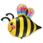 Bi Folieballon Gul/Sort
