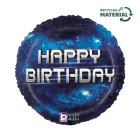 Happy Birthday Galakse Folieballon