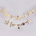 Happy Birthday To You Guirlande Guld