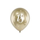18 Års Balloner Guld