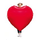 Kæmpe Hjerte Folieballon Rød