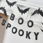 Boo Spooky Flagermus Filtguirlande