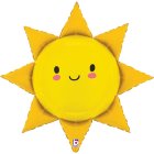 Smilende Sol Folieballon
