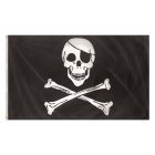 Pirateflag Med Kranie 150 x 90 cm