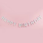 Eco Happy Birthday Guirlande Multifarvet Pastel
