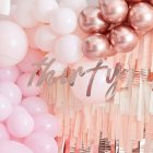 30 Års Fødselsdags Guirlande Rosaguld