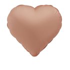 Hjerteformet Folieballon Vintage Rose