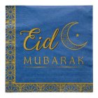Eid Mubarak Servietter Blå