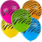 Zebra Latexballoner Neonmix
