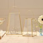 Rektangulære Glaslanterner Guld