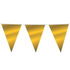 Metallisk Vimpelguirlande Guld