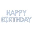 Happy Birthday Folieballoner Lyseblå