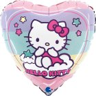 Hello Kitty® Regnbue Hjerte Folieballon
