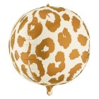 Gepardplettet Kugle Folieballon