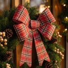 Tartan Julesløjfe Rød