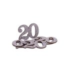 20 Års Bordkonfetti Sølv