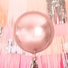 Kuglerund Folieballon Rosaguld