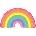 Glitter Regnbue Folieballon