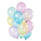 Polkaprikkede Transparente Ballon Mix