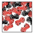 Casino Terning Konfetti Rød/Sort