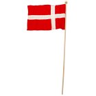 Stof Dannebrog Flag På Træpind