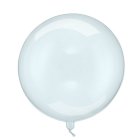 Transparent Kuglerund Ballon Blå