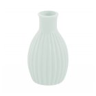 Mini Stribet Keramikvase Pastelgrøn