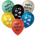 Happy Birthday Wacky Wheels Latexballoner