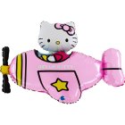 Hello Kitty® Flyvemaskine Folieballon Lyserød