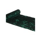 Velour Bordløber Mørkegrøn
