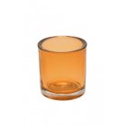 Glas Fyrfadsstage Amber
