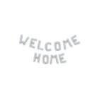 Welcome Home Folieballon Sølv