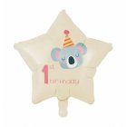 1 Års Koala Stjerne Folieballon