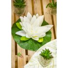 Kunstig Lotusblomst Hvid
