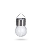 Hængende Solcellelampe Med Krakeleret Glaskugle