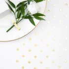 Prikket Organza Bordløber Guld