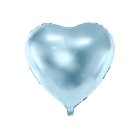 Hjerte Folieballon Lyseblå