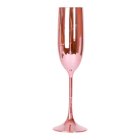 Metallisk Champagneglas Rosaguld