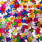 12 Års Konfetti Multifarvet
