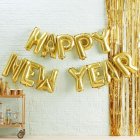 Happy New Year Folieballoner Guld