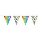 Rainbow Birthday Vimpelguirlande