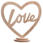 Love Træ Borddekoration