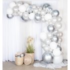 Deluxe Ballonbue DIY Sølv/Krom