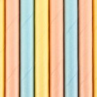 Papirsugerør Pastel Multifarvet
