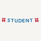 Student Flagguirlande Blå
