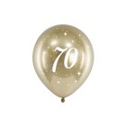 70 Års Balloner Guld