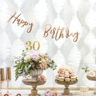 Happy Birthday Guirlande Rosaguld