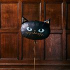 Halloween Folieballon Kat Sort/Guld